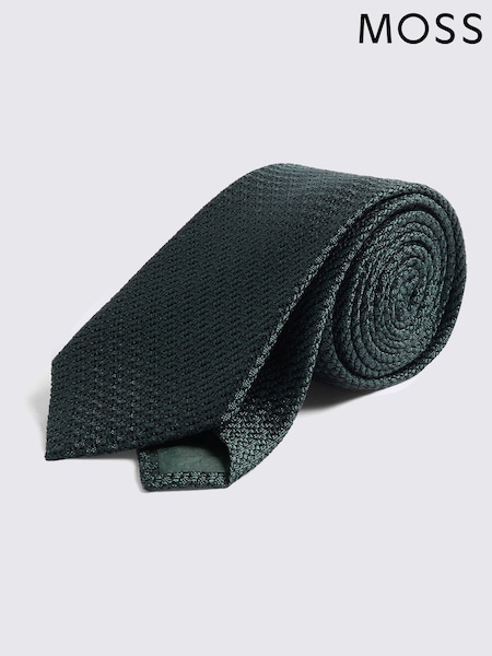 MOSS Green Italian Forest Grenadine Tie (F86883) | €53