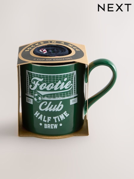 Green Football Mug And Socks Set (F86956) | €15