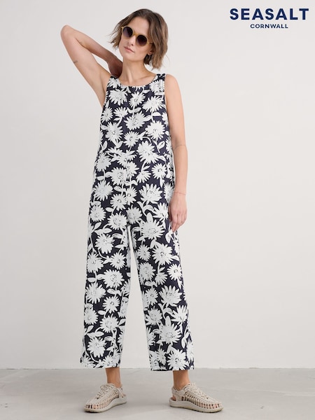 Daisy Shadow Inkwell - Seasalt Cornwall Salt Air 100% Linen Jumpsuit (F87038) | 144 €