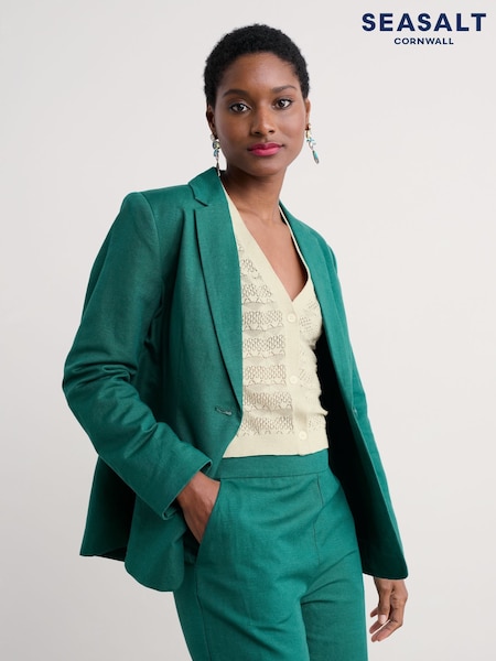 Seasalt Cornwall Erica Linen Blend Blazer (F87093) | kr2 530