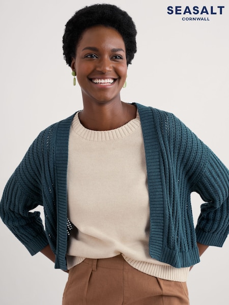 Seasalt Cornwall Tinners Way 100% Cotton Knitted Cardigan (F87114) | € 99
