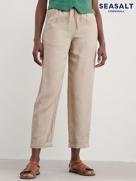 Natur - Seasalt Cornwall Dipping Sun 100% Leinen Hose (F87117) | 116 €
