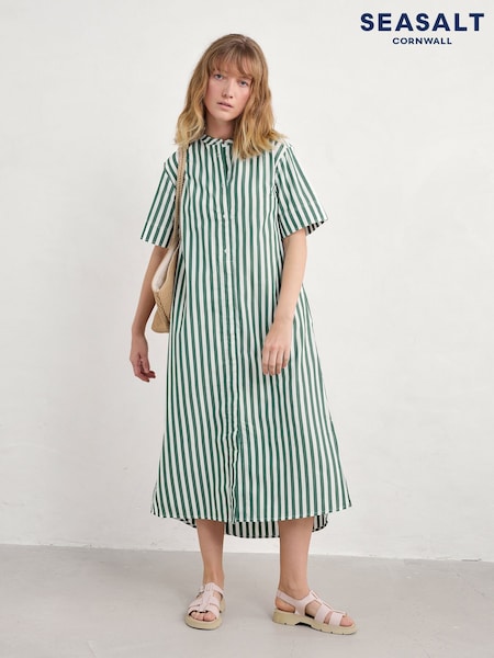 Seasalt Cornwall Harbour Movement 100% Organic Cotton Shirt Dress (F87128) | €120