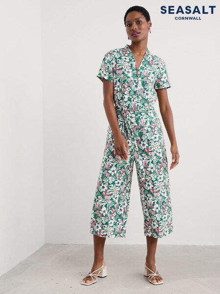 Seasalt Cornwall Petite Treen Cove Linen Jumpsuit (F87216) | 144 €