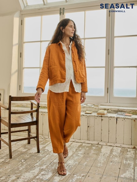 Orange - Seasalt Cornwall Arame Jacke aus Leinen (F87223) | 138 €