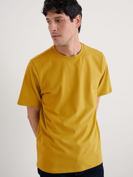 Seasalt Cornwall Yellow Mens Merthen 100% Cotton T-Shirt (F87230) | 148 QAR