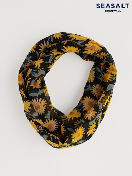 Seasalt Cornwall Yellow Pretty Circle Scarf (F87235) | ₪151