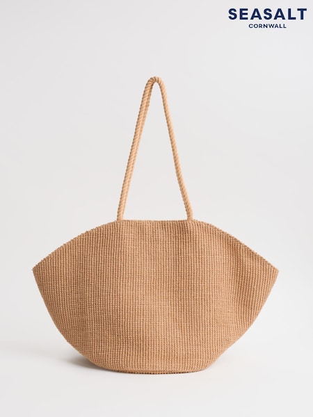 Seasalt Cornwall Natural Alkanet Jute Clam-Shaped Bag (F87265) | € 50