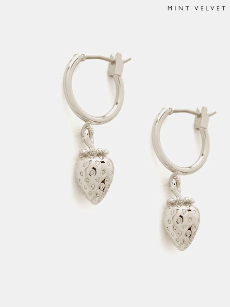 Mint Velvet Strawberry Hoop Earrings (F87454) | 55 €