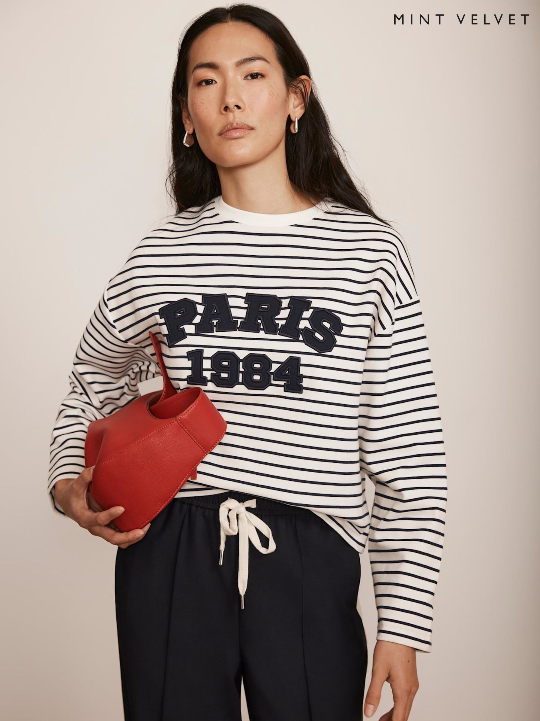 mint velvet striped top