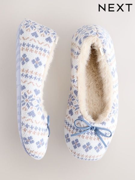 Padrão Fairisle Azul - Ballet Slippers (F87496) | R$ 105