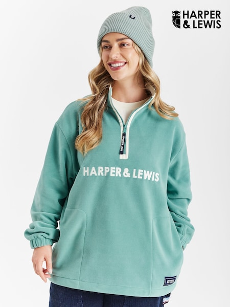 Harper & Lewis Ocean Quarter Zip Fleece (F87573) | €77