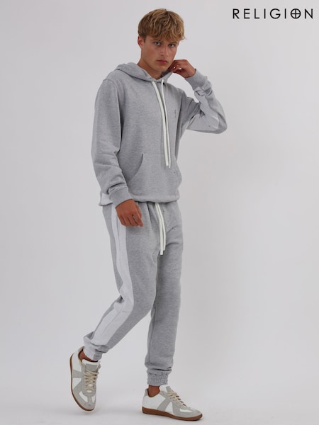 Religion Grey Reverse 100% Cotton Joggers (F87591) | €93
