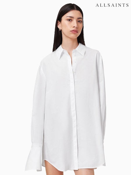 AllSaints White Alber 100% Organic Cotton Dress (F87656) | 9,553 UAH