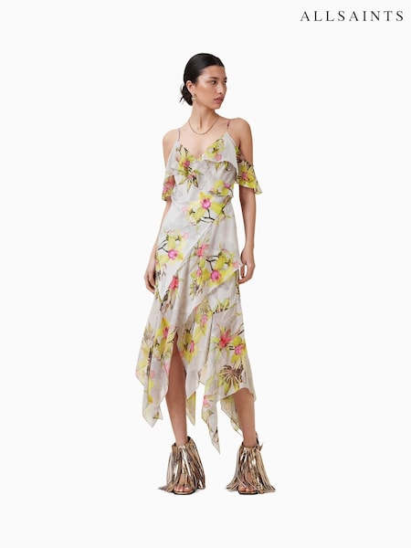 AllSaints White Grace Dress (F87663) | R$ 2,160