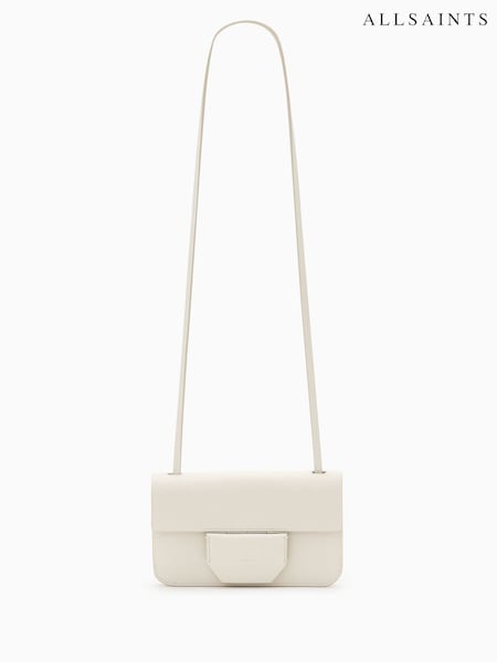AllSaints White Ann Crossbody Bag (F87676) | AED809
