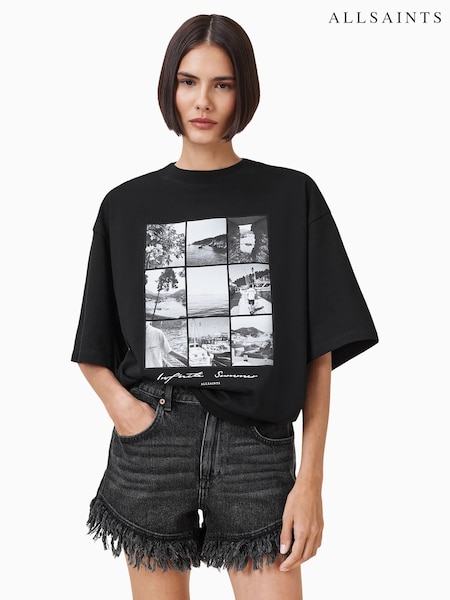 AllSaints Film Amelie 100% Organic Cotton T-Shirt (F87703) | 83 €