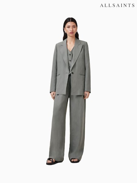 AllSaints Grey Averie Lin Blazer (F87704) | €356