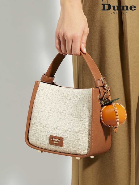 Dune London Brown Daniella Square Grab Bag (F87708) | €113