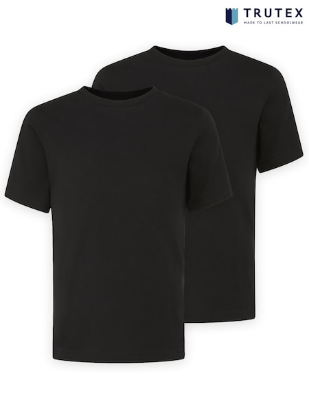 Trutex Basics 100% Cotton T-Shirts 2 Pack (F87730) | €20 - €22.50