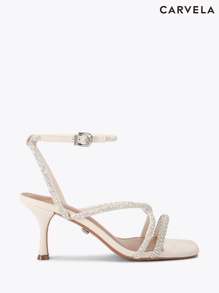 Carvela Cream Ravello Low Sandals (F87802) | 490 QAR