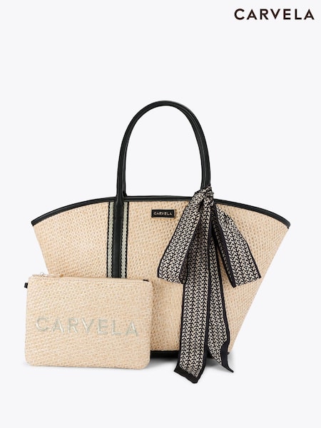Carvela Sorrento Straw Basket Black Bag (F87810) | €152