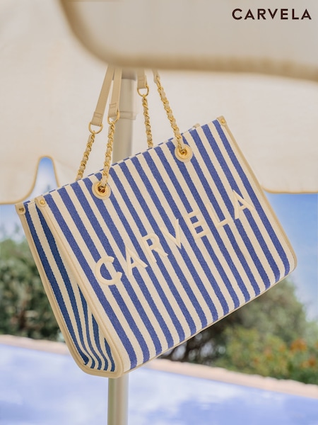 modra - Carvela Sorrento Stripe Nude Shopper Bag (F87813) | € 183
