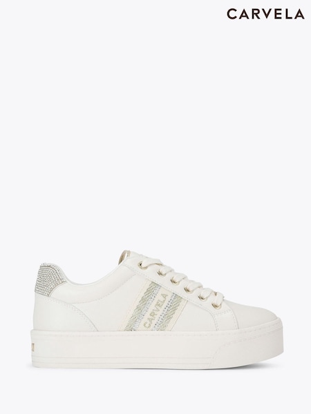 Carvela White Frame Pump Trainers (F87855) | €126