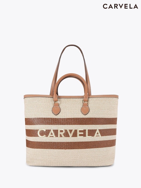 Carvela Sorrento Stripe Nude Shopper Bag (F87927) | €164