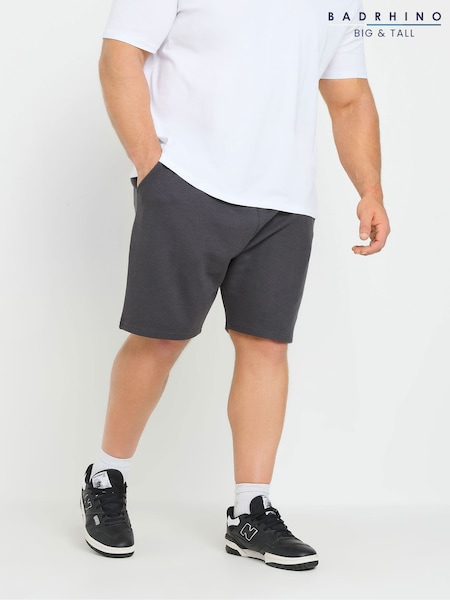 BadRhino Big & Tall Grey Diamond Quilted Ebony Shorts (F87938) | €37