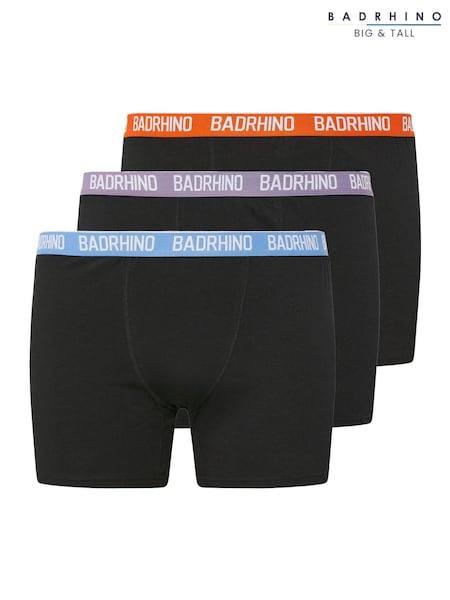 BadRhino Big & Tall Black Multi Band Trunks 3 Pack (F87944) | €37