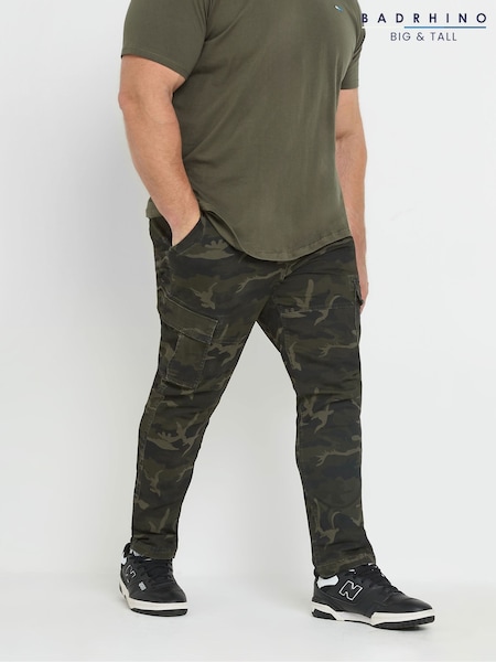 BadRhino Big & Tall Green Camo Cargo Trousers (F87953) | €58