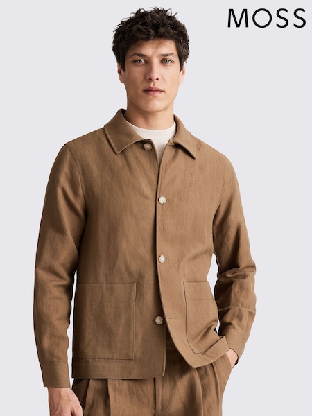MOSS Brown Brown Wool Linen Shacket (F87994) | R$ 1,275