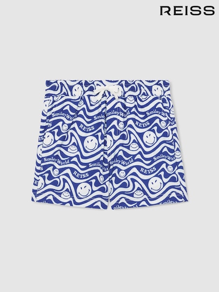 Reiss Bright Blue Dive 13-14 yrs SmileyWorld | Reiss Wave Swim Shorts (F88010) | AED230