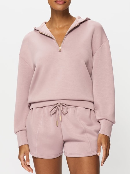 KBX Pink Sarina Scuba Quarter Zip Hoodie (F88012) | 2,403 UAH