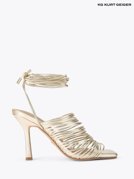 KG Kurt Geiger Gold Selected Sandals (F88043) | ₪649