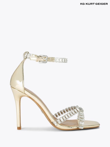 KG Kurt Geiger Gold Affect Sandals (F88048) | 688 QAR