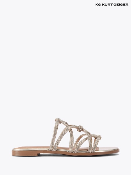 KG Kurt Geiger Gold Perla Sandals (F88072) | €152