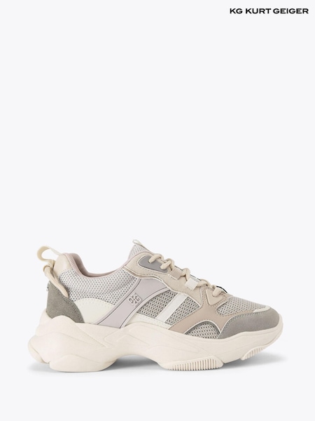 Valkoinen - KG Kurt Geiger Lila Lace-Up Trainers (F88095) | €235