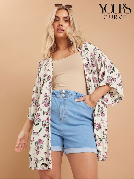 Yours Curve Natural Crochet Insert Cover-Up (F88128) | €41