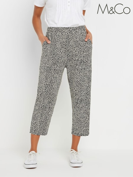 M&Co Black Cropped Hareem Trousers (F88144) | €35