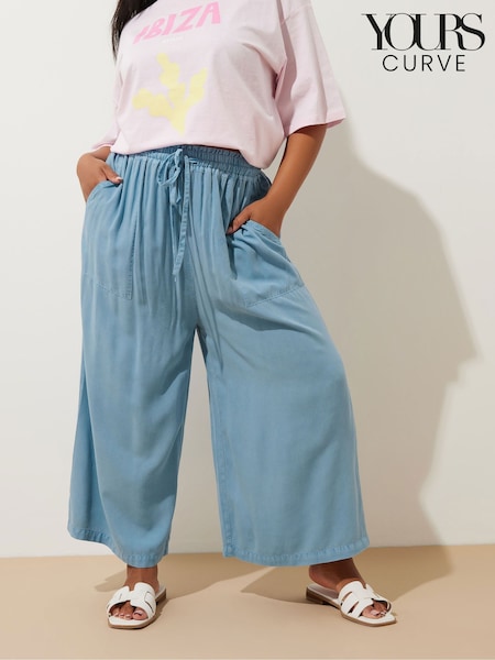 Yours Curve Chambray Cullote Trousers (F88166) | €43