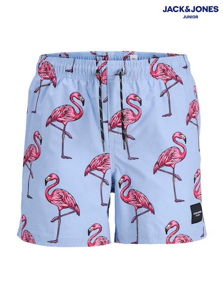 JACK & JONES JUNIOR  Tropical Fish Print Swim Shorts (F88179) | ₪75