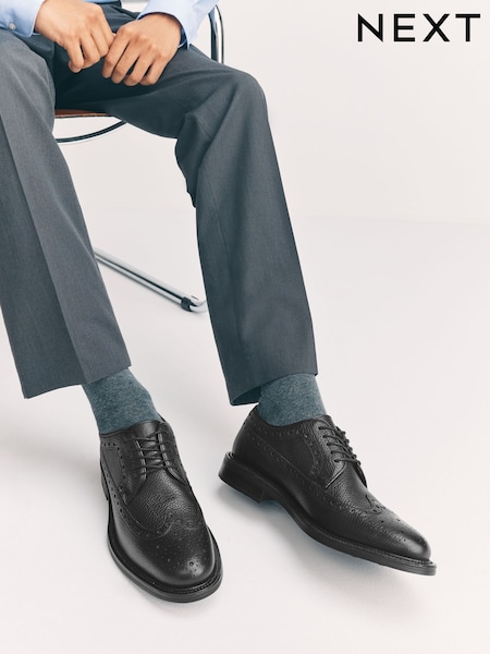 Black Heritage Brogue Shoes (F88196) | AZN 121