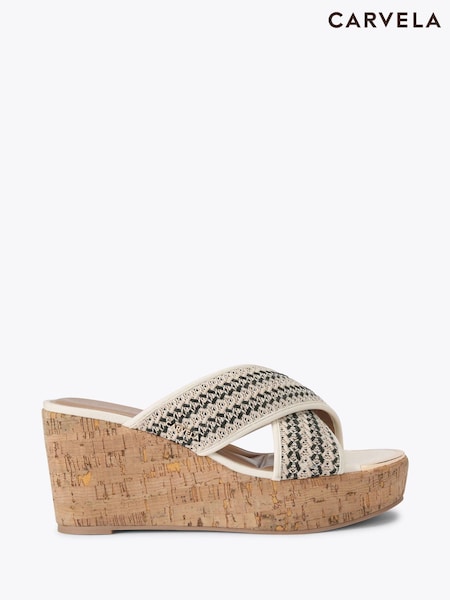 Carvela Sorrento Wedge Mule Black Sandals (F88250) | ₪649