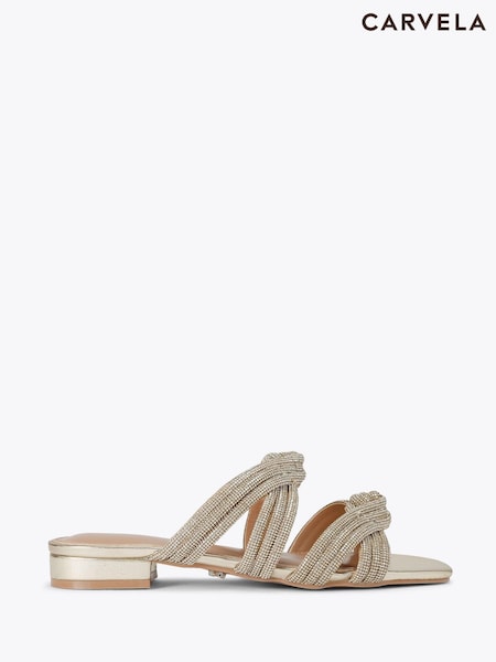 Aur - Sandale cu talpă plată Carvela Arielle (F88301) | 737 LEI