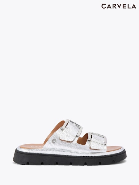 Argintiu/Maro - Carvela Comfort Pavilion Sandals (F88317) | 1,035 LEI