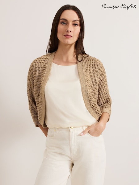 Phase Eight Gold Isobell Shrug (F88499) | ₪397