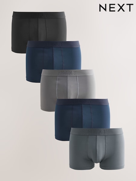 Blue/Grey Motionflex Hipster Boxers 5 Pack (F88660) | €41