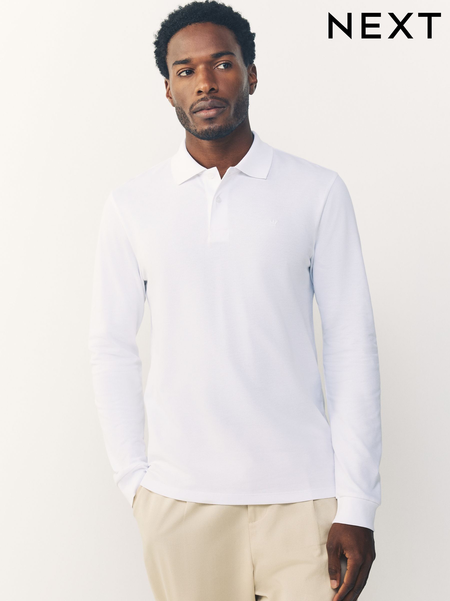 Long Sleeved Polo Shirts for Men | Next USA